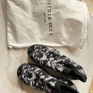 Bernie Mev Black & White Camo Shoes